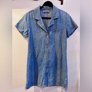 Casual Blue Denim Mini Dress